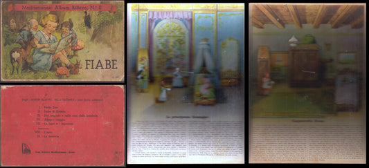 LB- FIABE DI GRIMM ALBUM RILIEVO II PUCCETTINO -- MEDITERRANEE--- 1943- C- XFS60