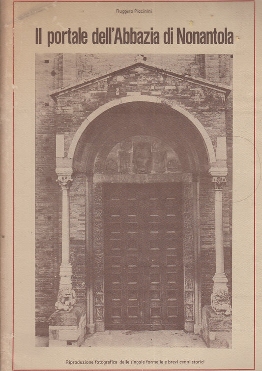LT- IL PORTALE DEL'ABBAZIA DI NONANTOLA - RUGGERO PICCININI ---- 1984- S- ZFS378