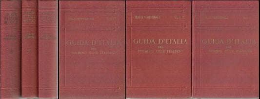 LV- GUIDA D'ITALIA TCI ITALIA MERIDIONALE 3 VOLUMI -- TOURING --- 1926- C- XFS33