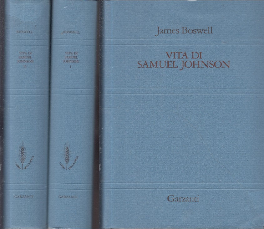 LS- VITA DI SAMUEL JOHNSON 2 VOLUMI- BOSWELL- GARZANTI-- 1a ED.- 1982- CS- XFS34