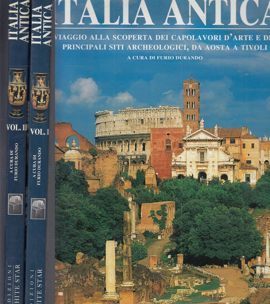 LT- ITALIA ANTICA 2 VOLUMI CAPOLAVORI - DURANDO- WHITE STAR --- 2001- CS- ZFS723