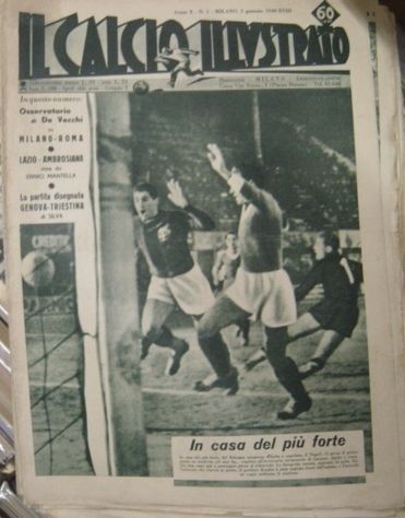 LR- RIVISTA IL CALCIO ILLUSTRATO 1/53 1940 ANNATA QUASI COMPLETA ----- 1940- S