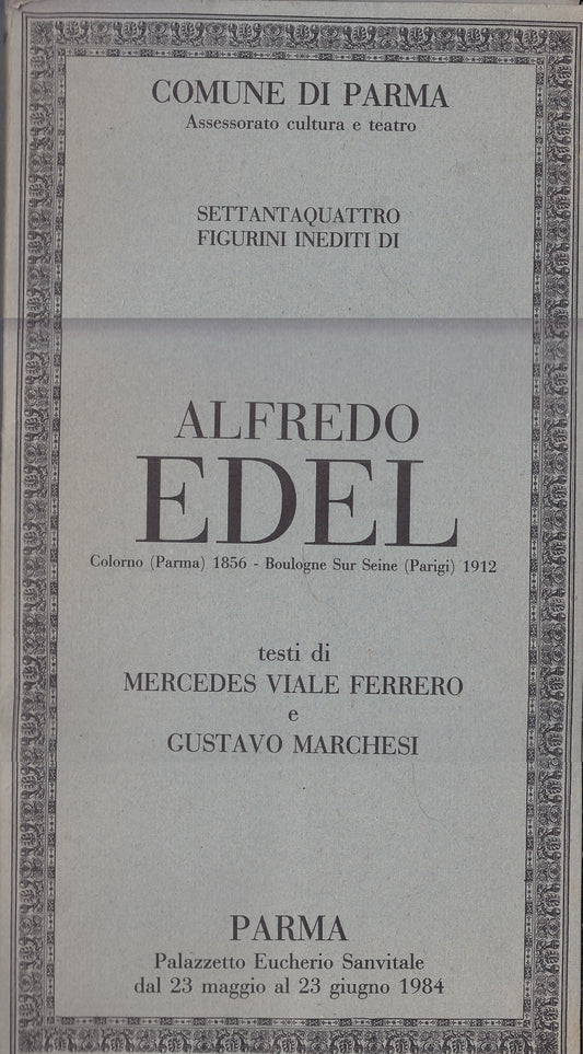 LT- SETTANTAQUATTRO FIGURINI INEDITI DI ALFREDO EDEL -- PARMA --- 1984 - B - WPR