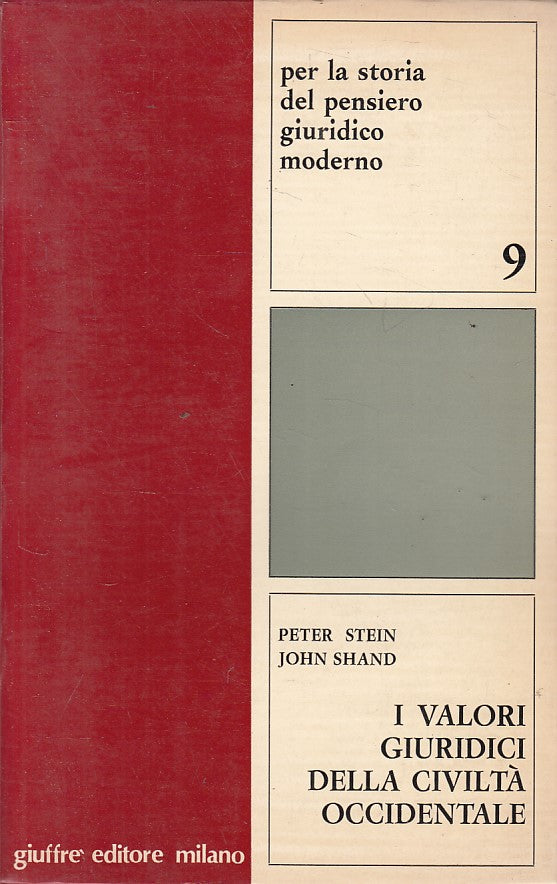 LS- I VALORI GIURIDICI DELLA CIVILTA' OCCIDENTALE-- GIUFFRE'--- 1981- B - YFS602