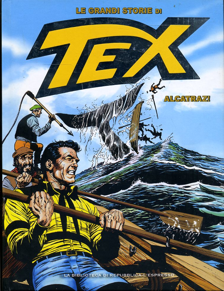 FV- LE GRANDI STORIE DI TEX N.25 ALCATRAZ -- BIBLIOTECA REPUBBLICA- 2016- C- RBX