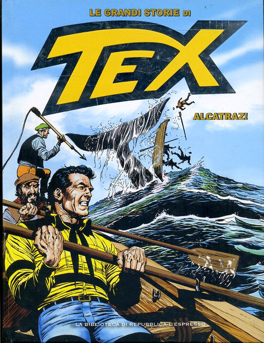 FV- LE GRANDI STORIE DI TEX N.25 ALCATRAZ -- BIBLIOTECA REPUBBLICA- 2016- C- RBX