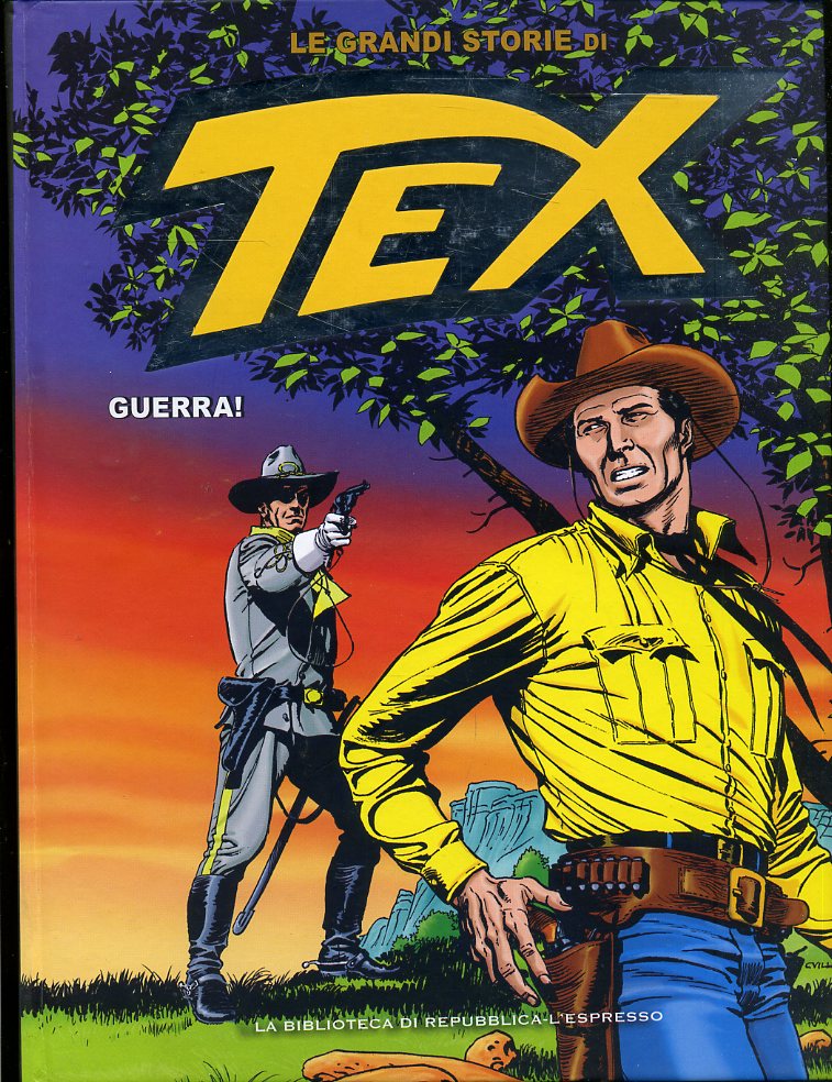 FV- LE GRANDI STORIE DI TEX N.10 GUERRA -- BIBLIOTECA REPUBBLICA - 2016- C- RBX