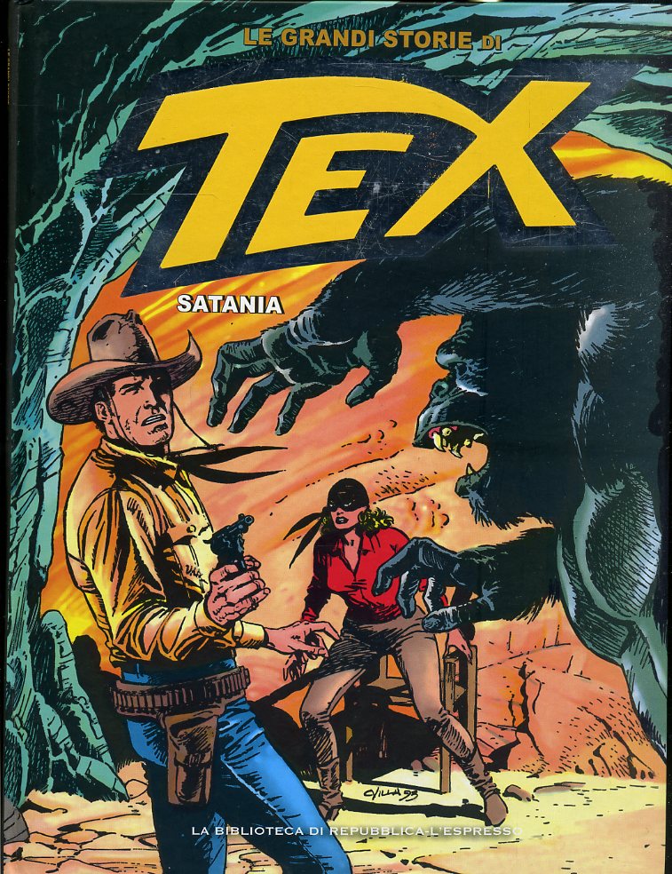 FV- LE GRANDI STORIE DI TEX N.4 SATANIA -- BIBLIOTECA REPUBBLICA - 2016- C- RBX