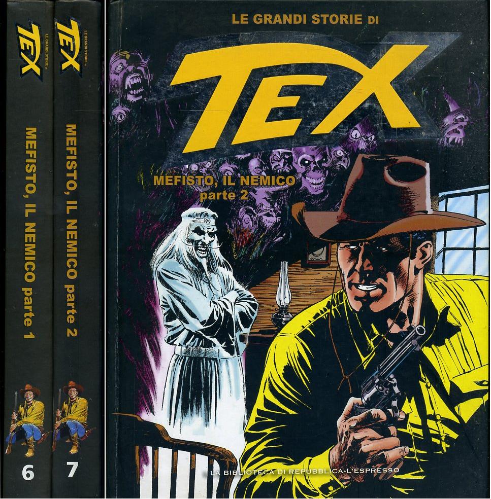 FV- LE GRANDI STORIE DI TEX 6/7 MEFISTO IL NEMICO 1/2-- REPUBBLICA- 2016- C- RBX