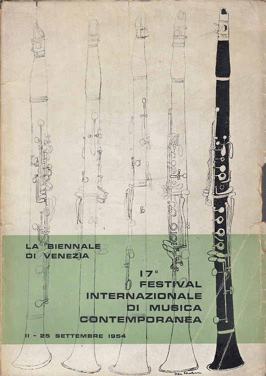 LT- BIENNALE DI VENEZIA 17 XVII FESTIVAL MUSICA CONTEMPORANEA----- 1961- B-XFS44