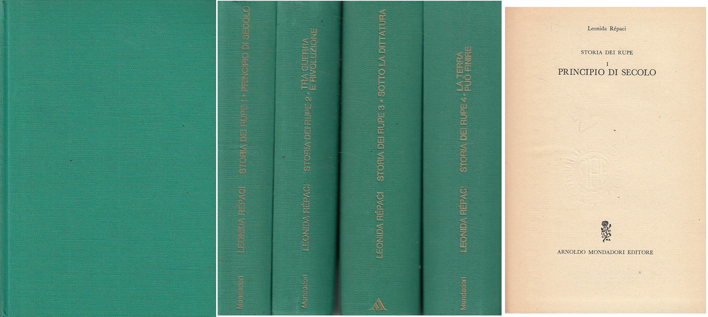 LS- STORIA DEI RUPE 4 VOLUMI - LEONIDA REPACI - MONDADORI --- 1969 - C - ZFS616