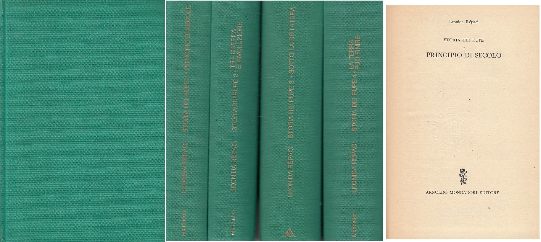 LS- STORIA DEI RUPE 4 VOLUMI - LEONIDA REPACI - MONDADORI --- 1969 - C - ZFS616