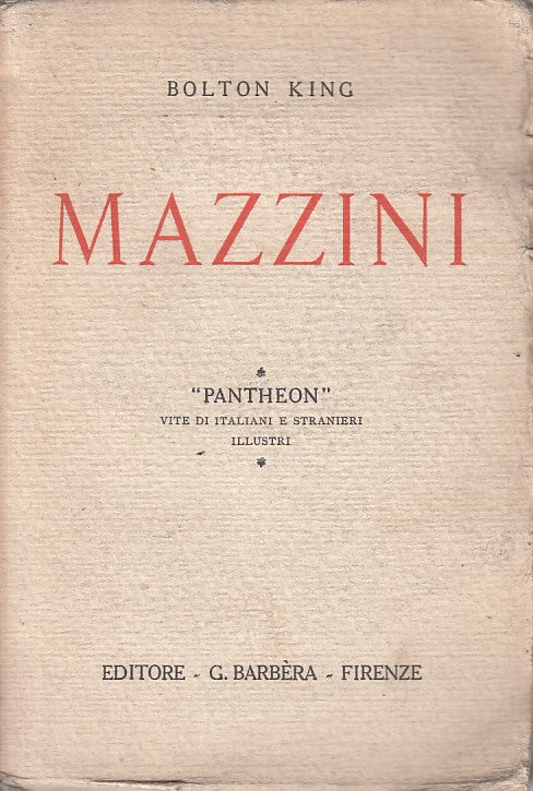 LS- MAZZINI - BOLTON KING - BARBERA --- 1926 - B - YFS322