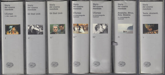 LS- STORIA DEL CINEMA MONDIALE 1/5 COMPLETA 7 VOLUMI -- EINAUDI--- 1999- CS- YFS