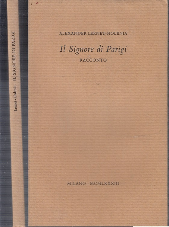 IL SIGNORE DI PARIGI COPIA NUMERATA- LERNET HOLENIA ---- 1983 - BS - XFS61