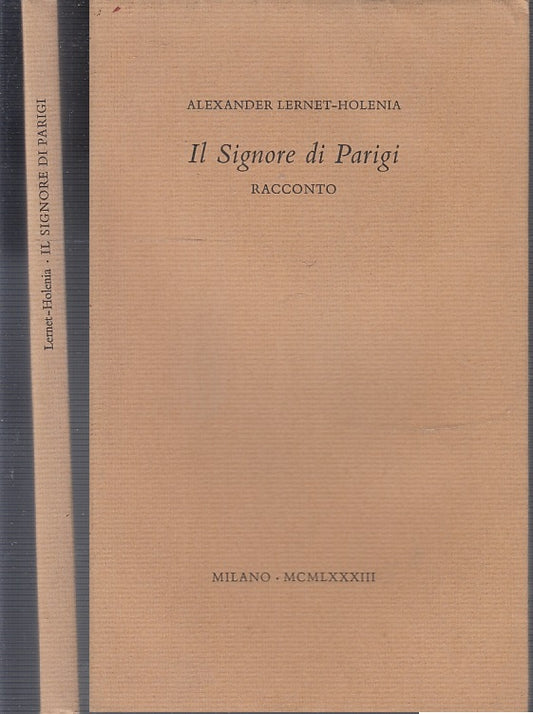 IL SIGNORE DI PARIGI COPIA NUMERATA- LERNET HOLENIA ---- 1983 - BS - XFS61