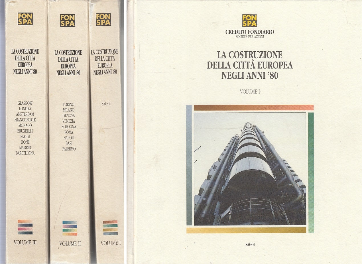 LT- LA COSTRUZIONE DELLA CITTA' EUROPEA ANNI '80 3 VOLUMI ----- 1991 - C- YFS126
