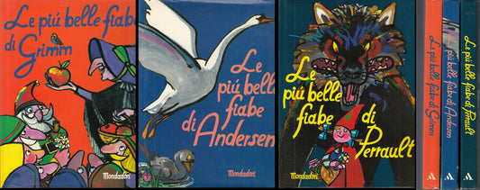 LB- LE PIU' BELLE FIABE DI GRIMM ANDERSEN PERRAULT 3 VOL.-- MONDADORI--- 1995-CS- RGZ