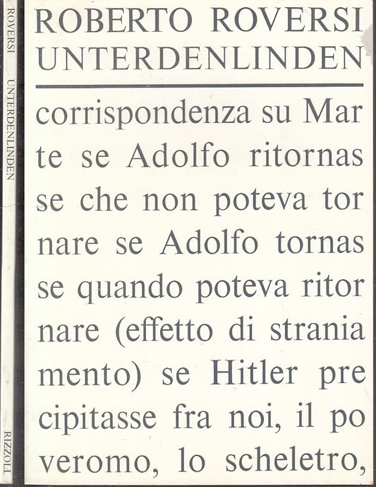 LS- UNTERDENLINDEN ADOLFO HITLER - ROBERTO ROVERSI - RIZZOLI --- 1965- B- XFS62