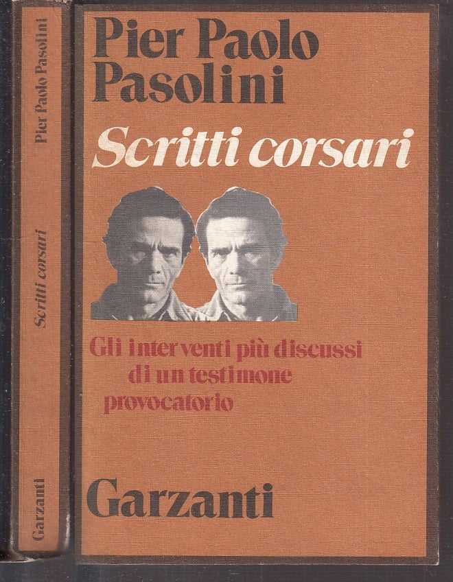LN- SCRITTI CORSARI - PIER PAOLO PASOLINI - GARZANTI -- 1a ED. - 1975 - B- XFS62