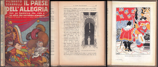 LB- IL PAESE DELL'ALLEGRIA - FILIBERTO SCARPELLI - SONZOGNO --- 1923 - C - XFS62