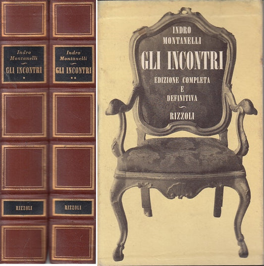 LS- GLI INCONTRI 2 VOLUMI - INDRO MONTANELLI - RIZZOLI --- 1970 - C - ZFS187