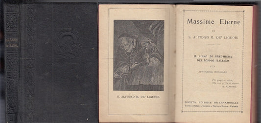 LD- MASSIME ETERNE PREGHIERA - S. ALFONSO M. DE' LIGUORI - SEI--- 1931- C- XFS50