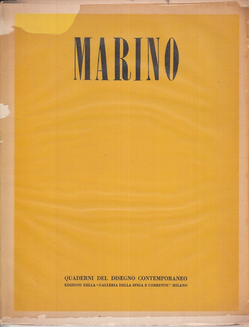LT- MARINO QUADERNI DISEGNO CONTEMPORANEO 4 -- GALLERIA SPIGA --- 1942- B- XFS62