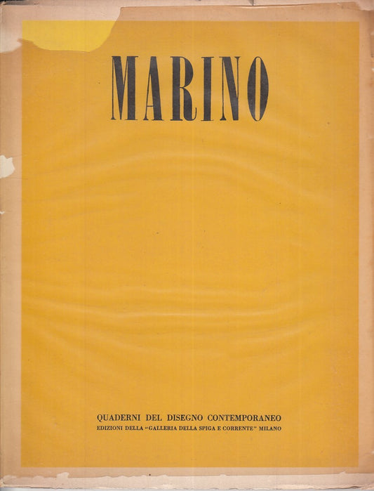 LT- MARINO QUADERNI DISEGNO CONTEMPORANEO 4 -- GALLERIA SPIGA --- 1942- B- XFS62