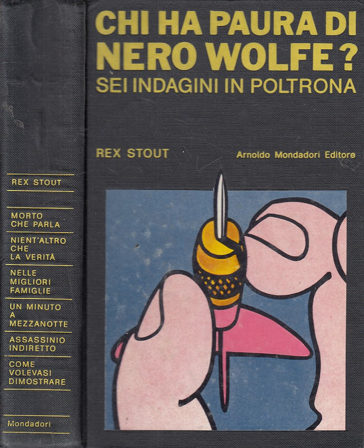 LG- CHI HA PAURA DI NERO WOLF 6 INDAGINI - STOUT - MONDADORI--- 1983 - C - ZFS59