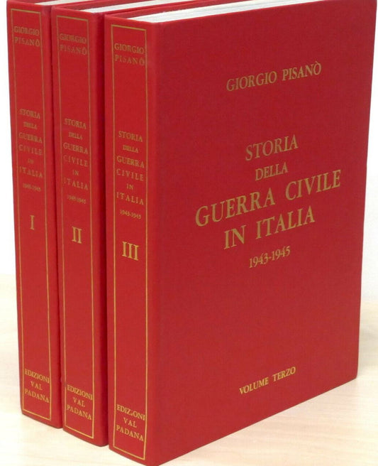 LS- STORIA DELLA GUERRA CIVILE IN ITALIA 3 VOLUMI -- PISANO'---- 1974- C- ZFS705
