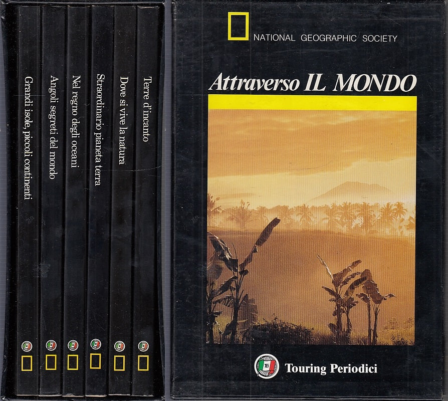 LV- ATTRAVERSO IL MONDO COFANETTO 6 VOLUMI -- TOURING --- 1988- CS- ZFS694