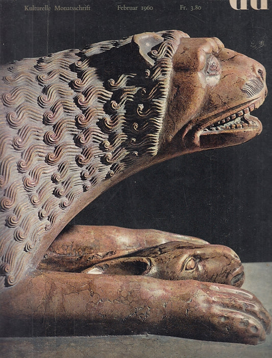 LT- KULTURELLE MONATSSCHRIFT ANTELAMI SCULPTURE RIVISTA ----- 1960- B- ZFS387