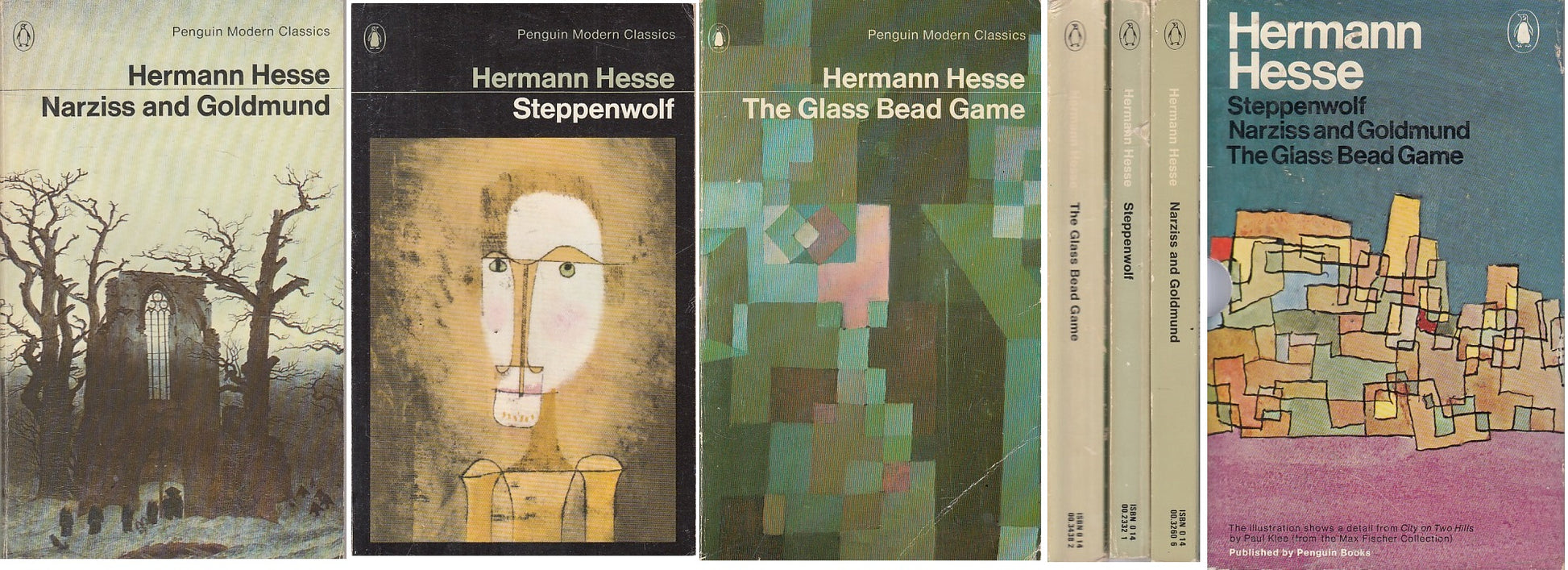 LN- NARZISS GOLDMUND STEPPENWOLF GLASS BEAD - HESSE- PENGUIN --- 1975 - B - ZFS4