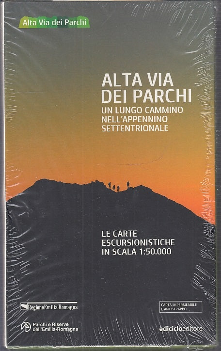 Alta via dei Parchi 8 carte Appennino Settentrionale - Ediciclo - cofanetto- WPR