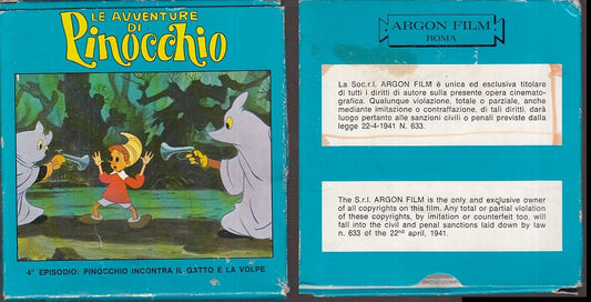 GG- ARGON FILM ROMA SUPER 8 - 4° PINOCCHIO INCONTRA IL GATTO E LA VOLPE - XFS20