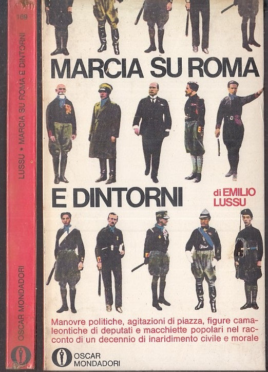 LS- MARCIA SU ROMA E DINTORNI NUOVO - LUSSU - MONDADORI - OSCAR-- 1968- B- XFS20