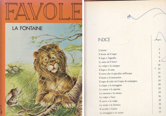 LB- FAVOLE VOLUME 4 - LA FONTAINE GATTI - PICCOLI --- 1960- C- YFS366