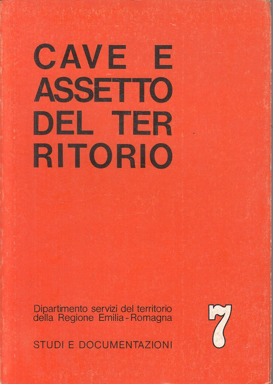 LS- CAVE E ASSETTO DEL TERRITORIO -- EMILIA ROMAGNA - STUDI -- 1975 - B - ZFS9