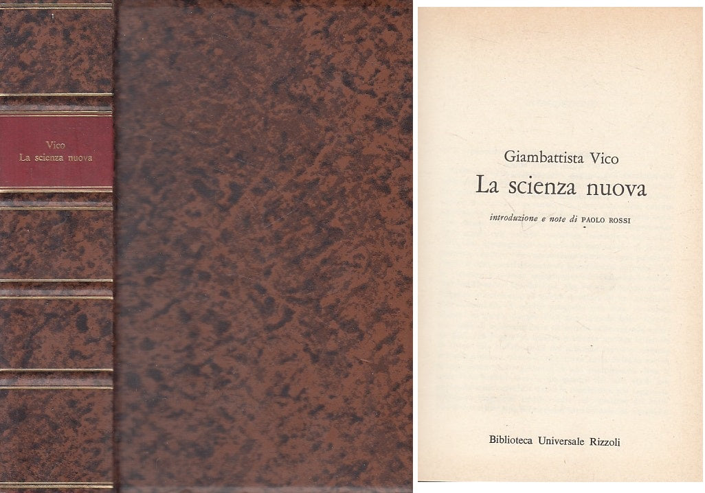 LS- LA SCIENZA NUOVA - GIAMBATTISTA VICO - RIZZOLI -- 1a ED. - 1977 - C - ZFS11