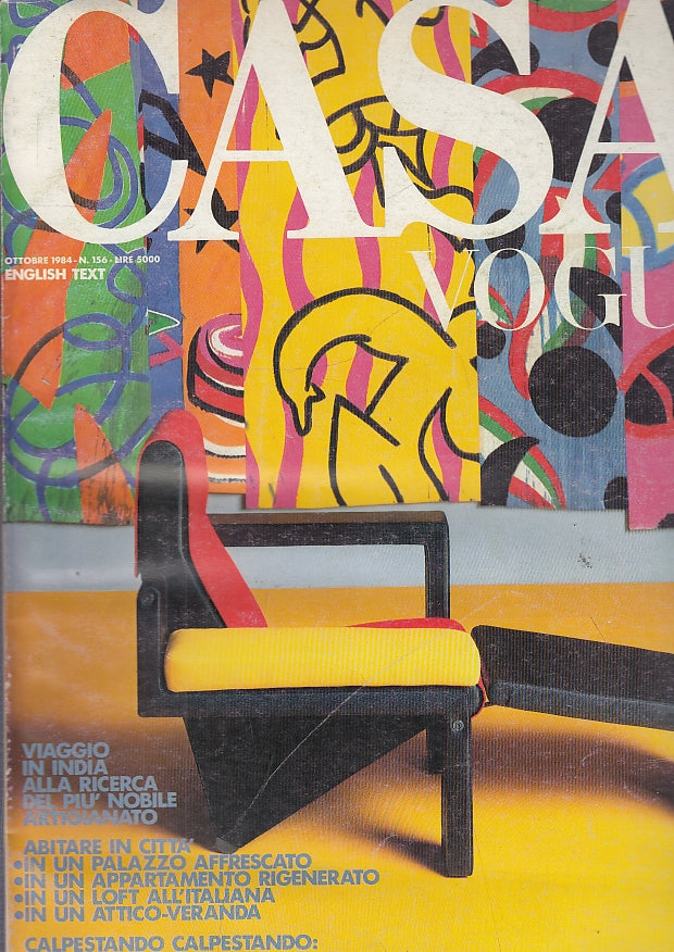LT- CASA VOGUE N.156 OTTOBRE RIVISTA DESIGN -- CONDE' NAST --- 198- B- ZFS721