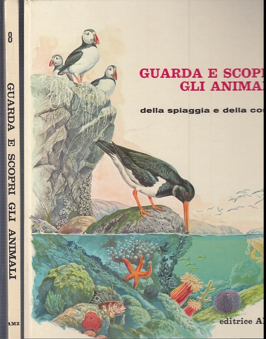 LB- GUARDA E SCOPRI GLI ANIMALI SPIAGGIA E COSTA N.6 -- AMZ --- 1968 - C- ZFS494
