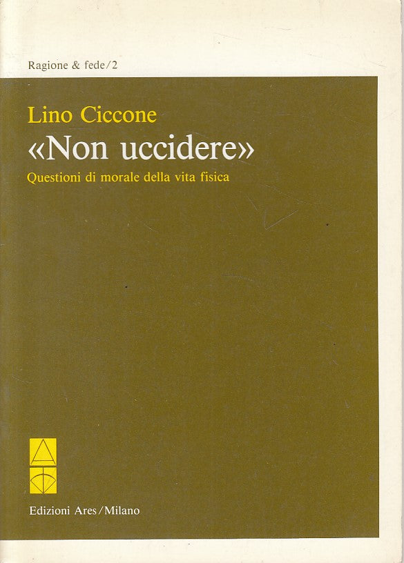 LS- NON UCCIDERE QUESTIONI DI MORALE VITA - CICCONE - ARES --- 1984 - B - ZFS9