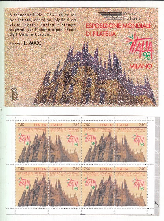 CV- LIBRETTO FRANCOBOLLI ESPOSIZIONE MONDIALE FILATELIA NUOVI 1996 - XFS65 RFX11