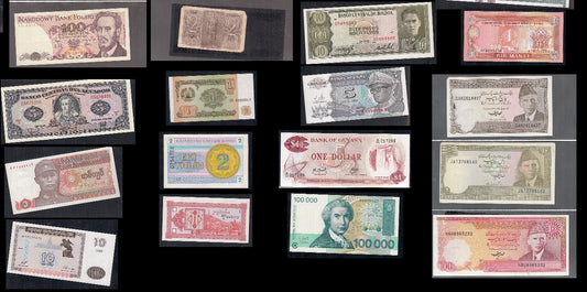 CB- LOTTO COLLEZIONE 85 BANCONOTE NAZIONI MISTE - XFS65 RFX37