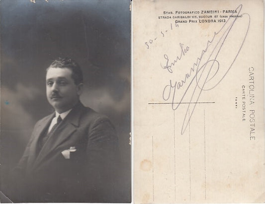 CC- FOTOGRAFIA FOTO ZAMBINI PARMA PRIMI NOVECENTO UOMO ELEGANTE - XFS65 RFX116