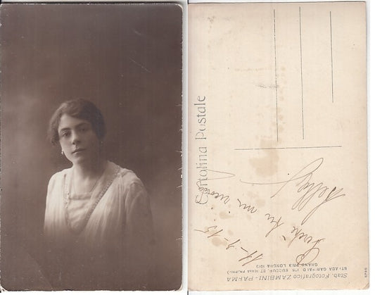 CC- FOTOGRAFIA FOTO ZAMBINI PARMA PRIMI NOVECENTO DONNA ELEGANTE - XFS65 RFX115