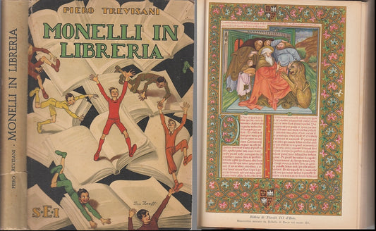 LB- MONELLI IN LIBRERIA ILLUSTRATO ZUFF - PIERO TREVISANI- SEI--- 1948- C- XFS62