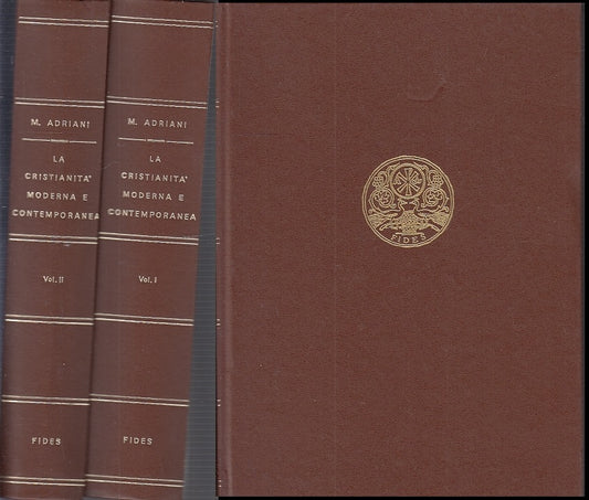 LD- LA CRISTIANITA' MODERNA E CONTEMPORANEA 2 VOLUMI- ADRIANI---- 1980- C-YFS704