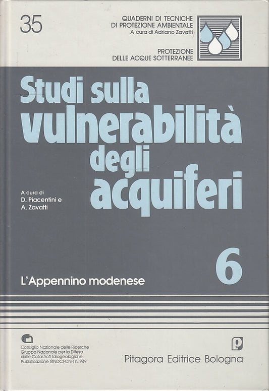 LZ- STUDI SULLA VULNERABILITA' DEGLI ACQUIFERI 6 -- PITAGORA--- 1994- V- YFS534